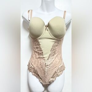 Shape FX Lace Shapewear in Cream and Tan